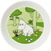 Moomin Arabia Moomin plate, Moomintroll, grass green