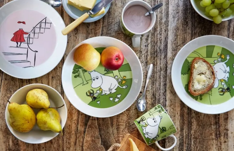 Moomin Arabia Moomin plate, Ninny, powder