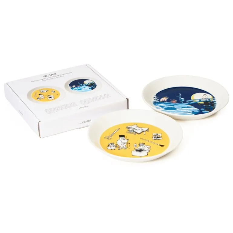 Moomin Arabia Moomin plate set, Office & Winternight