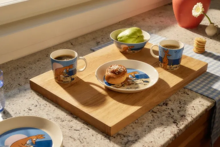 Moomin Arabia Moomin plate, Sniff, blue