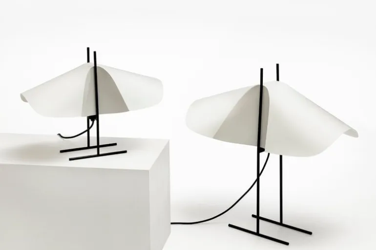 Motarasu Cho table lamp, white - black