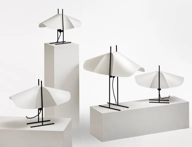 Motarasu Cho table lamp, white - black