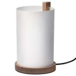 Motarasu Enso table lamp, white - oak