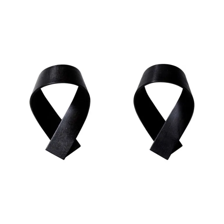 Motarasu Ribbon coat hook, 2 pcs, black