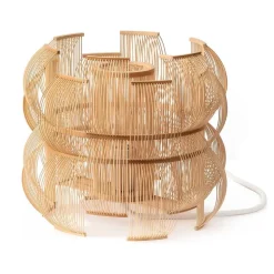 Motarasu Sen table lamp, bamboo