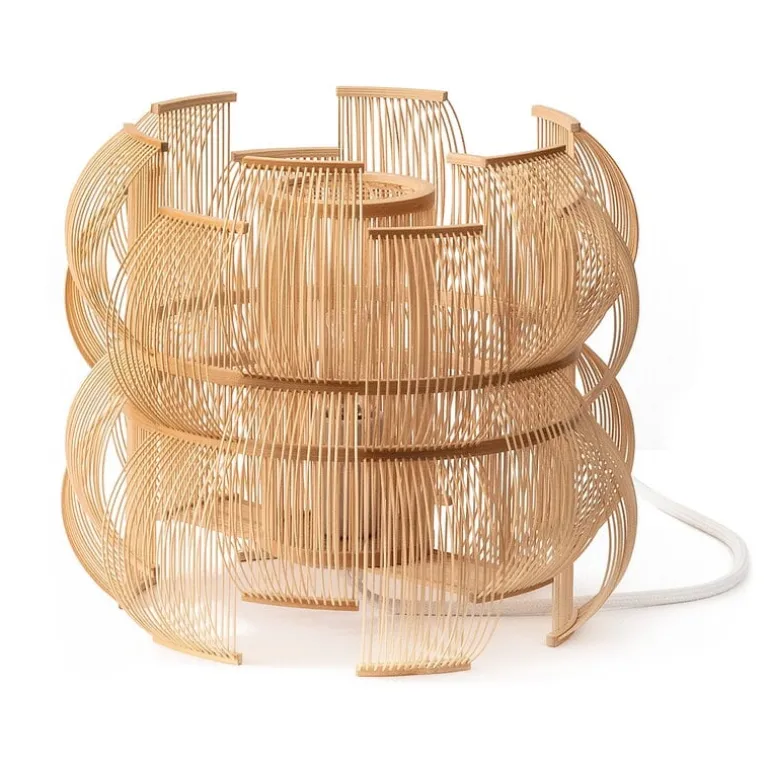 Motarasu Sen table lamp, bamboo