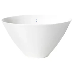 Motarasu Shiro bowl, large, 2 dots, 24 cm, white