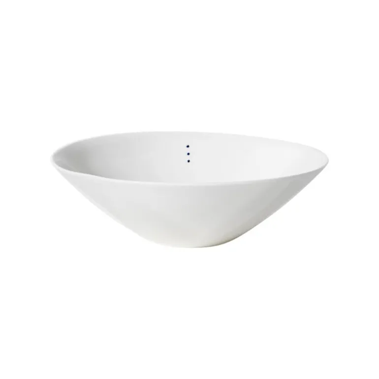 Motarasu Shiro bowl, small, 3 dots, 18,5 cm, white