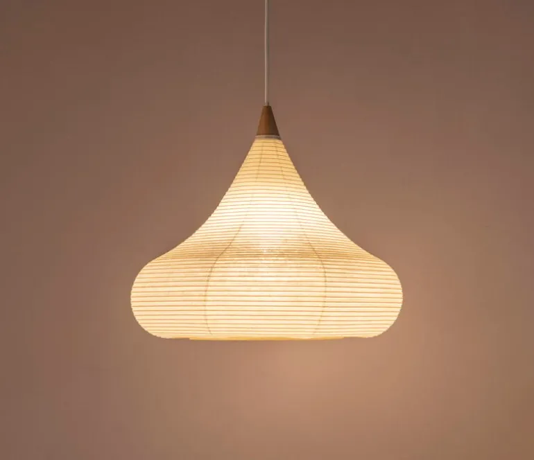 Motarasu Shizuku pendant, washi-paper - bamboo