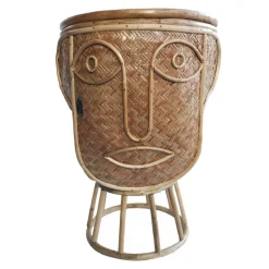 MUM's Kind King side table, 35 cm, rattan