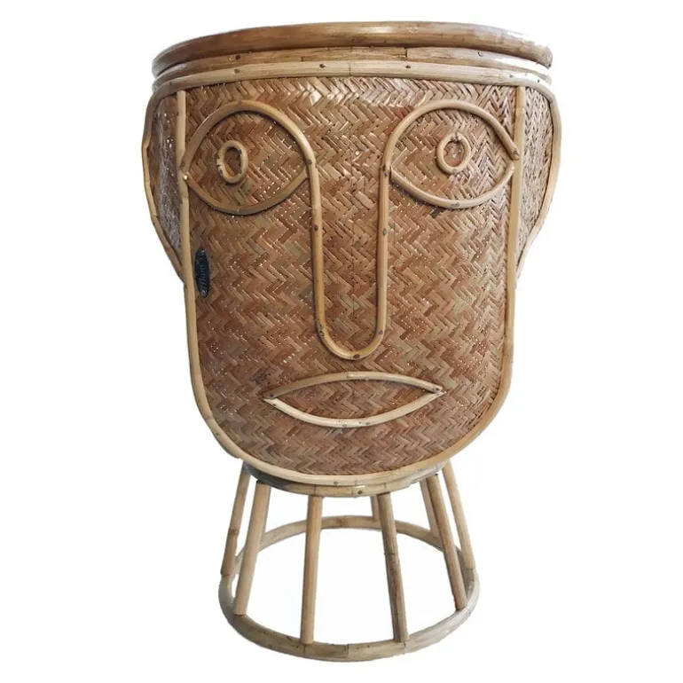 MUM's Kind King side table, 35 cm, rattan