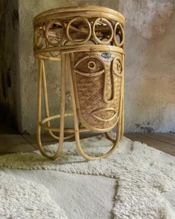 MUM's Queen of Good Hearts side table, 35 cm, rattan
