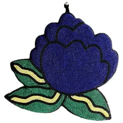 MUM's Rose wall art, 28 x 25 cm, blue