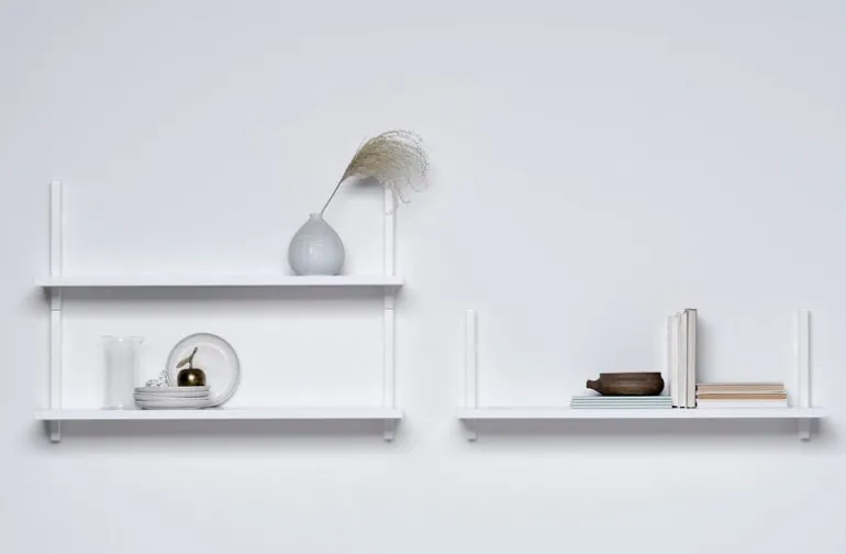 Muoto Collection Sola wall shelf, white
