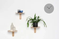 Muoto Collection Turn wall shelf, oak