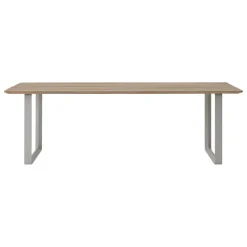 Muuto 70/70 Outdoor table, 225 x 90 cm, Sapele Mahogany - grey