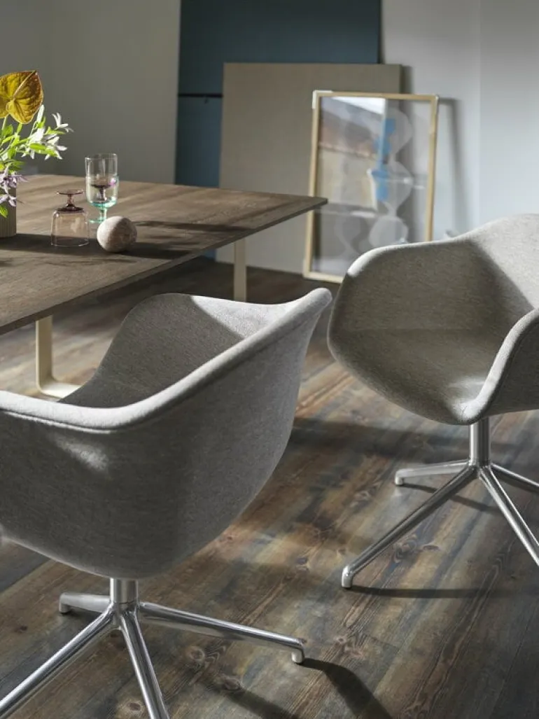 Muuto 70/70 table, 225 x 90 cm, solid smoked oak - sand