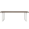 Muuto 70/70 table, 225 x 90 cm, solid smoked oak - white