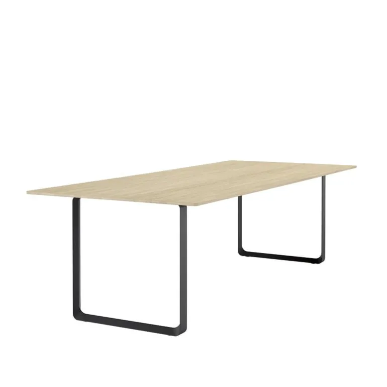 Muuto 70/70 table, 255 x 108 cm, solid oak - black