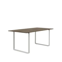 Muuto 70/70 table, 170 x 85 cm, solid smoked oak - grey