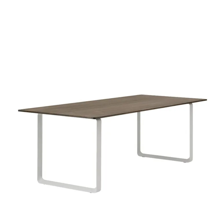 Muuto 70/70 table, 225 x 90 cm, solid smoked oak - grey
