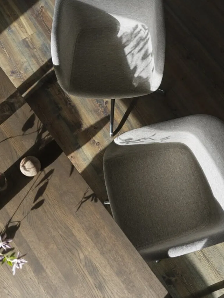 Muuto 70/70 table, 225 x 90 cm, solid smoked oak - grey