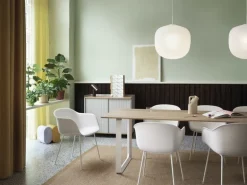 Muuto 70/70 table, 255 x 108 cm, solid oak - white