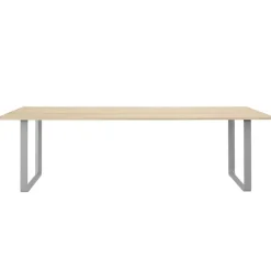 Muuto 70/70 table, 255 x 108 cm, solid oak - grey
