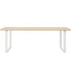 Muuto 70/70 table, 225 x 90 cm, solid oak - white