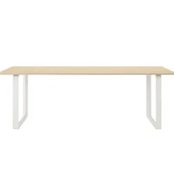 Muuto 70/70 table, 225 x 90 cm, solid oak - white