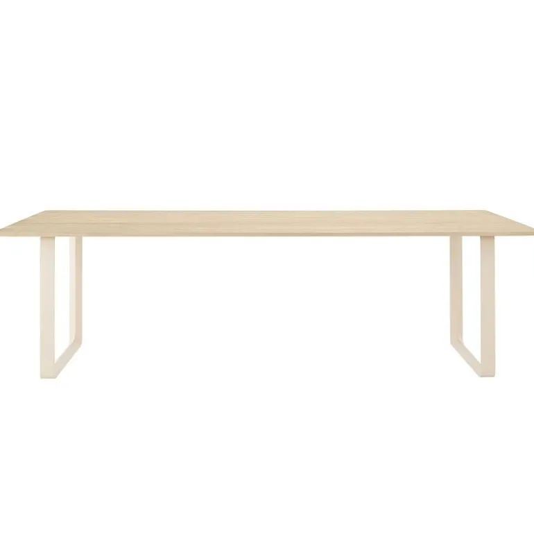 Muuto 70/70 table, 255 x 108 cm, solid oak - sand