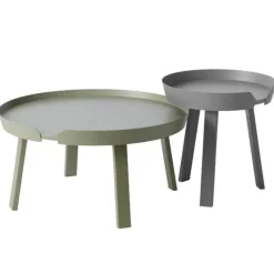 Muuto Around coffee table, large, dusty green