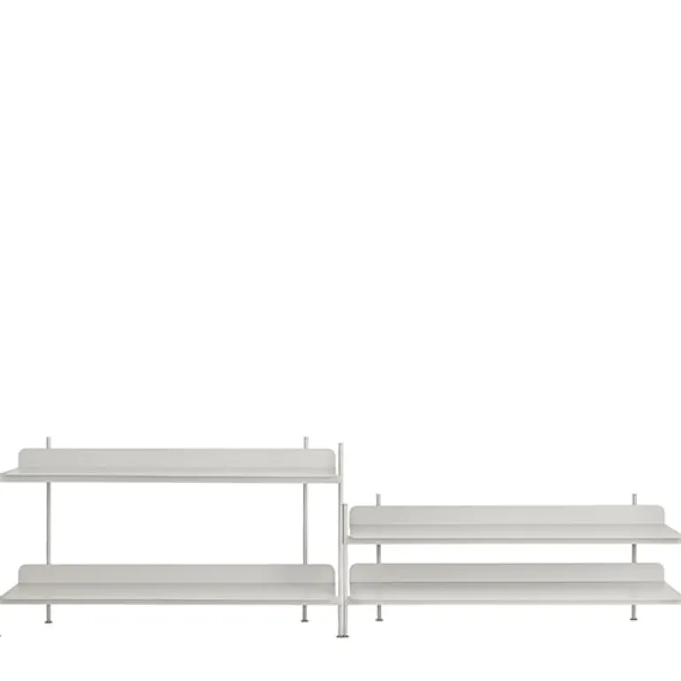 Muuto Compile shelf, Configuration 5, grey