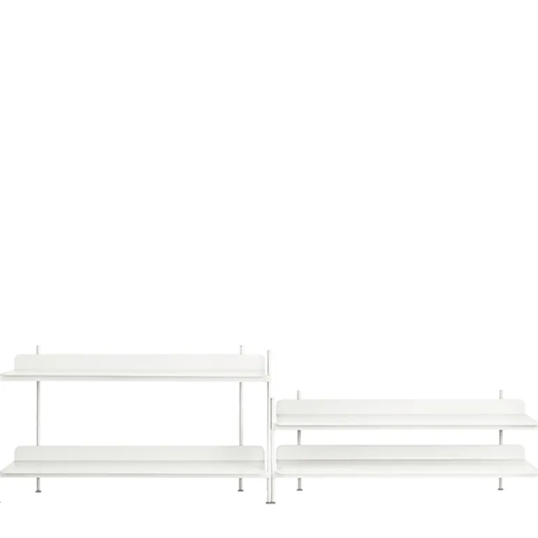 Muuto Compile shelf, Configuration 5, white