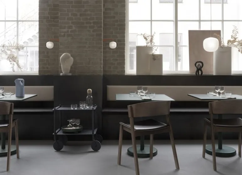 Muuto Cover armchair, stained dark brown