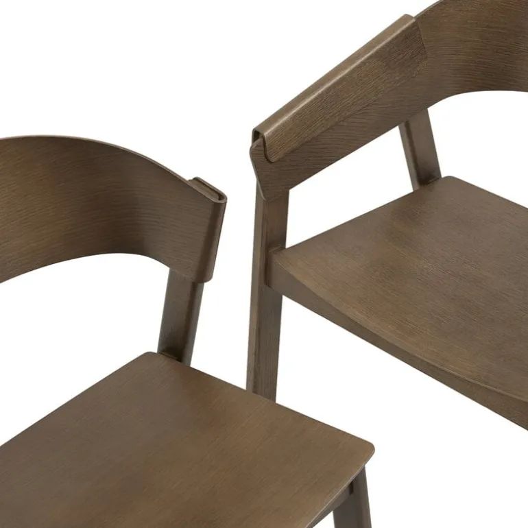 Muuto Cover armchair, stained dark brown