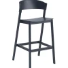 Muuto Cover bar chair, 75 cm, midnight blue