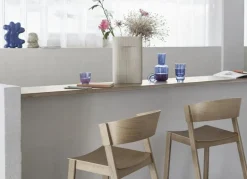 Muuto Cover bar stool, 75 cm, stained dark brown