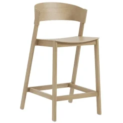 Muuto Cover counter stool, 65 cm, oak