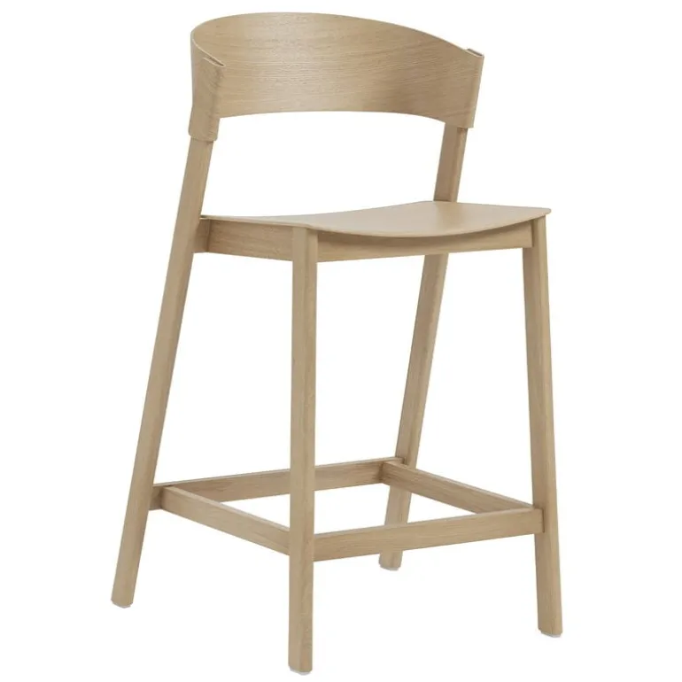 Muuto Cover counter stool, 65 cm, oak