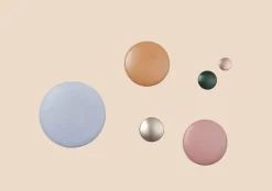 Muuto Dots Ceramic coat hook, burnt orange