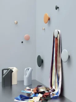 Muuto Dots Ceramic coat hook, light blue