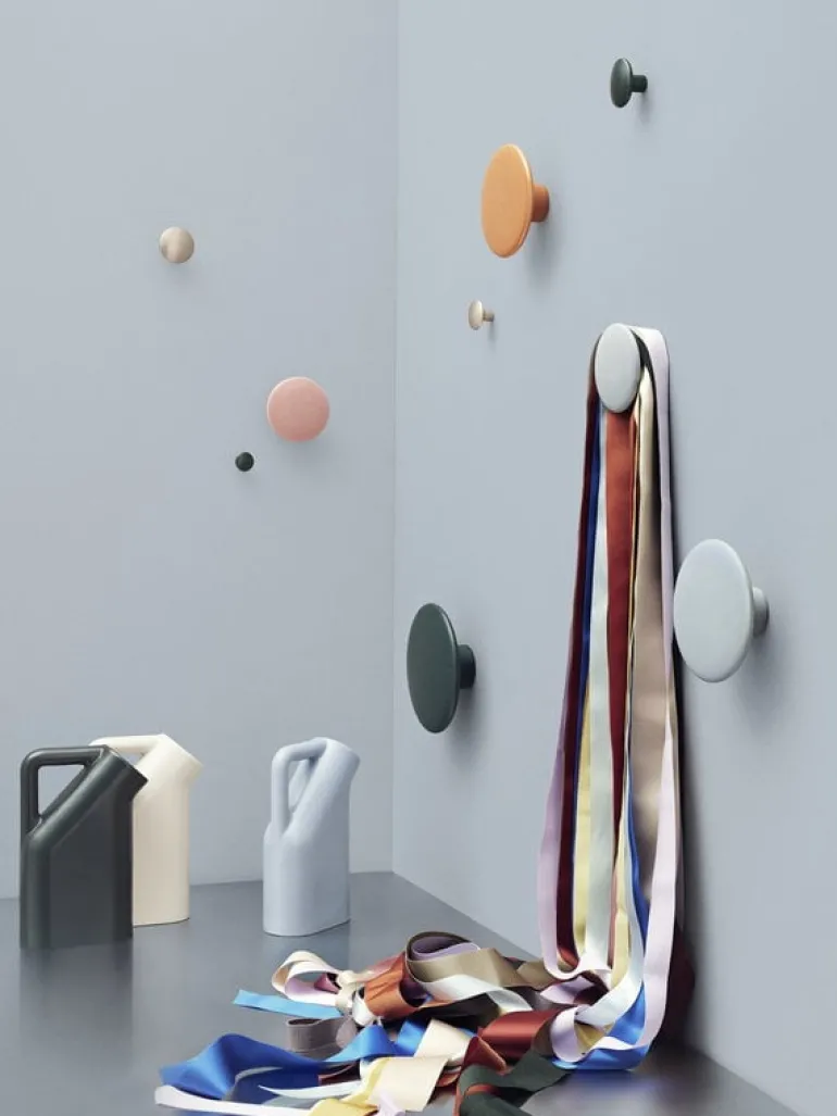 Muuto Dots Ceramic coat hook, light blue