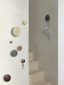 Muuto Dots Metal coat hook, umber