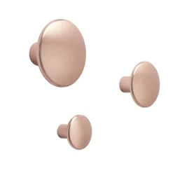 Muuto Dots Metal coat hook, rose