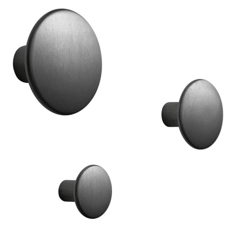 Muuto Dots Metal coat hook, black