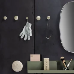 Muuto Dots Metal coat hooks, set of 5, black