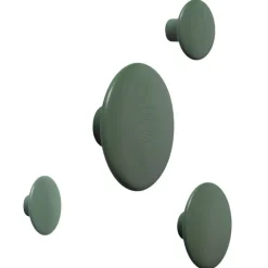 Muuto Dots Wood coat hook, dusty green