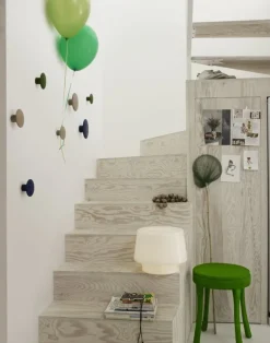 Muuto Dots Wood coat hook, dusty green