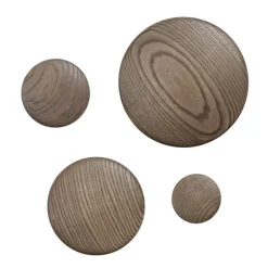 Muuto Dots Wood coat hook, stained dark brown